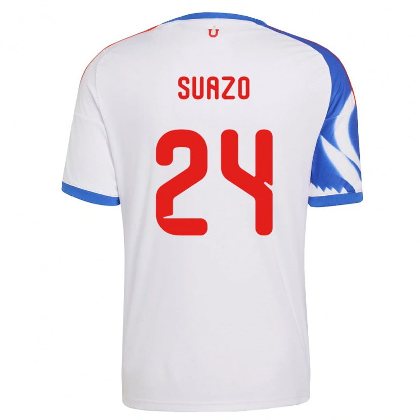 Danxen Barn Arantza Suazo #24 Vit Marinblå Bortatröja Matchtröjor 2026/27 Tröjor T-Tröja