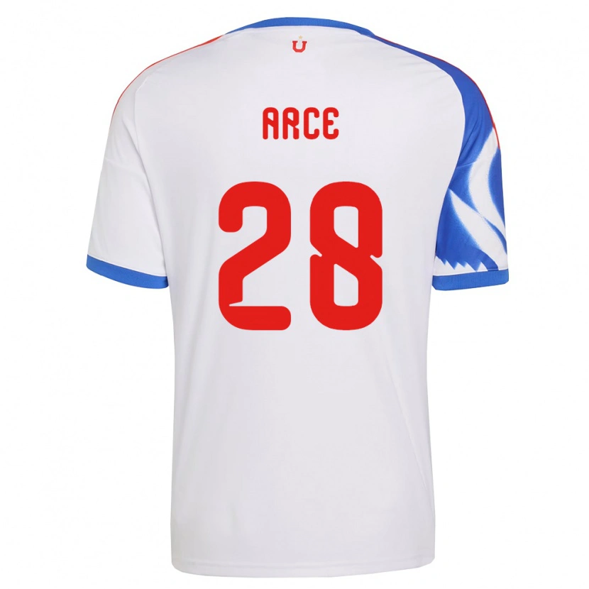 Danxen Barn Agustín Arce #28 Vit Marinblå Bortatröja Matchtröjor 2026/27 Tröjor T-Tröja