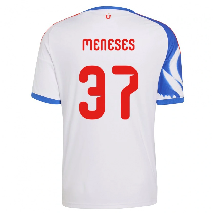Danxen Barn Tomás Meneses #37 Vit Marinblå Bortatröja Matchtröjor 2026/27 Tröjor T-Tröja