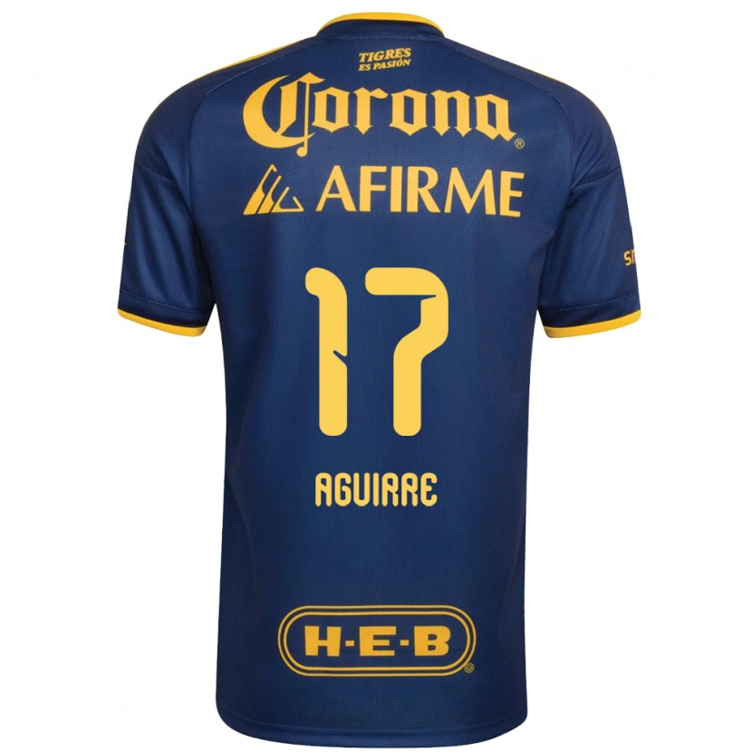 Danxen Barn Rodrigo Aguirre #17 Kungligt Blå Gul Bortatröja Matchtröjor 2026/27 Tröjor T-Tröja