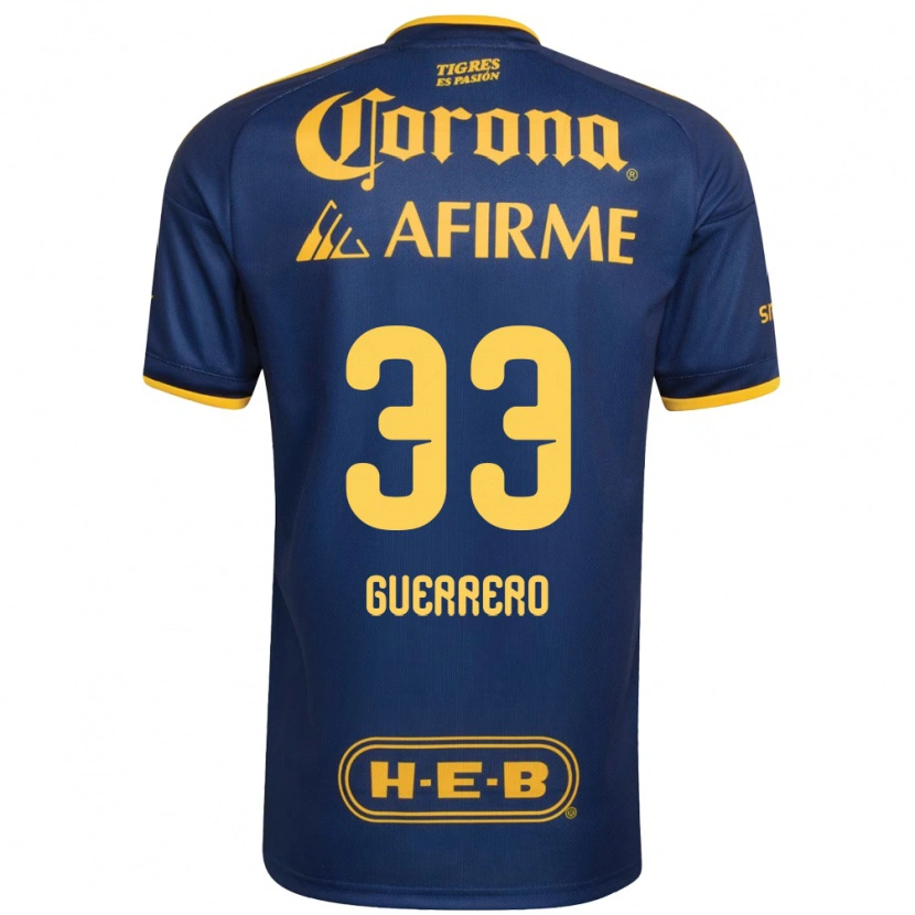Danxen Barn Rafael Guerrero #33 Kungligt Blå Gul Bortatröja Matchtröjor 2026/27 Tröjor T-Tröja