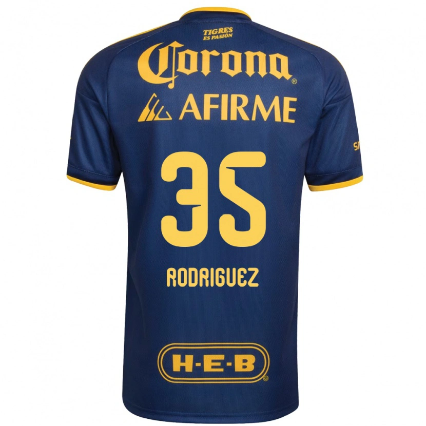 Danxen Barn Osvaldo Rodríguez #35 Kungligt Blå Gul Bortatröja Matchtröjor 2026/27 Tröjor T-Tröja