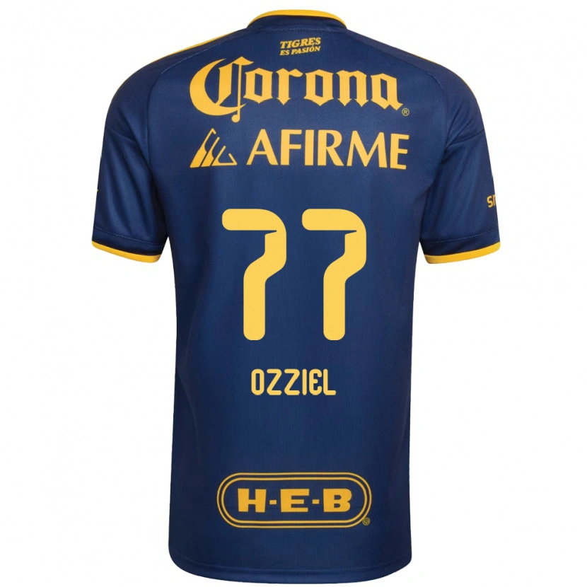 Danxen Barn Ozziel Herrera #77 Kungligt Blå Gul Bortatröja Matchtröjor 2026/27 Tröjor T-Tröja