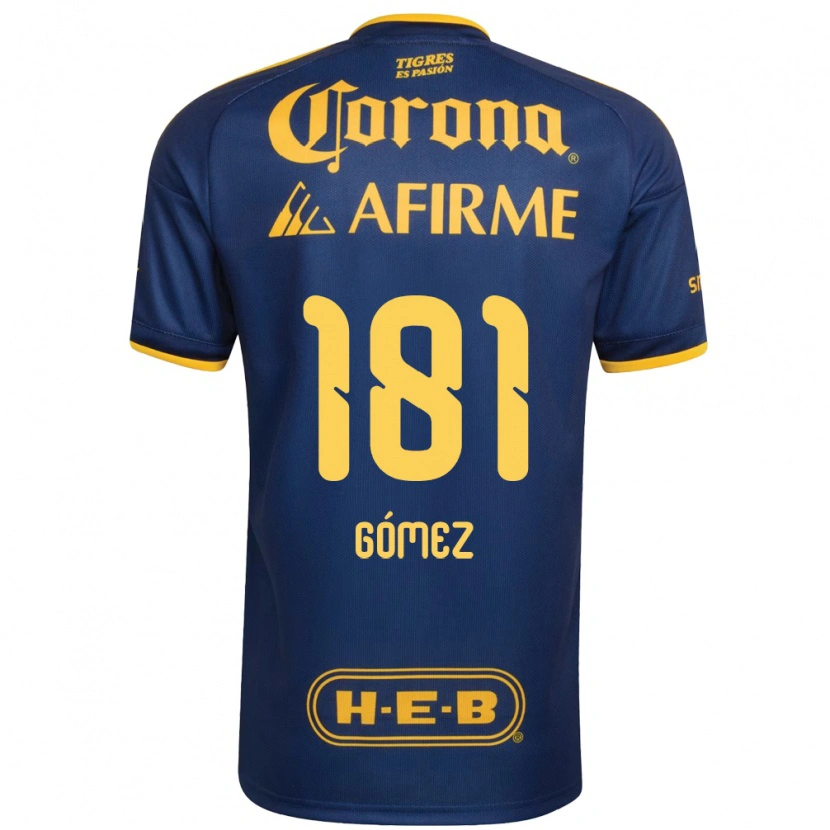 Danxen Barn Luis Gómez #181 Kungligt Blå Gul Bortatröja Matchtröjor 2026/27 Tröjor T-Tröja