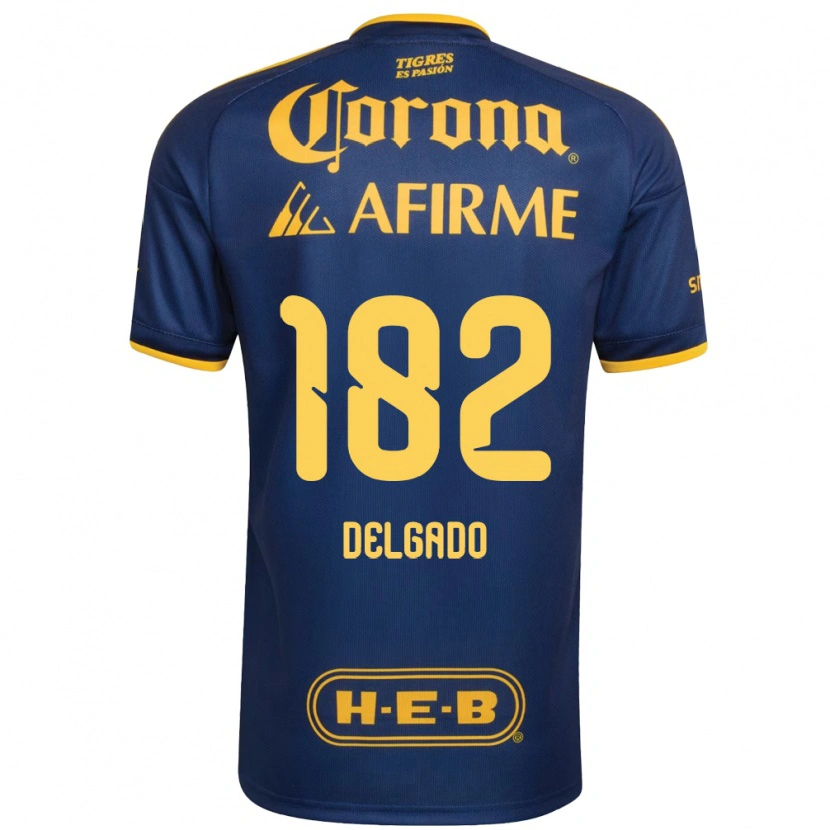 Danxen Barn Arturo Delgado #182 Kungligt Blå Gul Bortatröja Matchtröjor 2026/27 Tröjor T-Tröja
