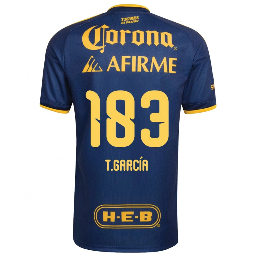 Danxen Barn Tomás García #183 Kungligt Blå Gul Bortatröja Matchtröjor 2026/27 Tröjor T-Tröja