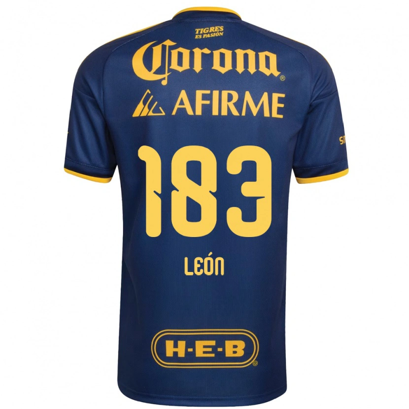 Danxen Barn Gabriel León #183 Kungligt Blå Gul Bortatröja Matchtröjor 2026/27 Tröjor T-Tröja