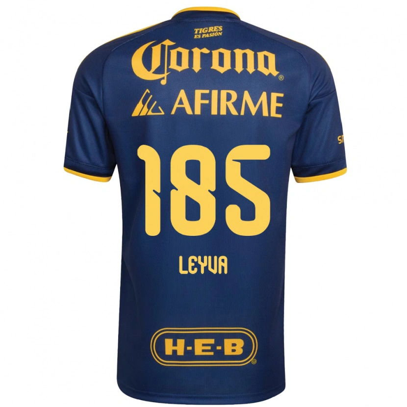 Danxen Barn Jorge Leyva #185 Kungligt Blå Gul Bortatröja Matchtröjor 2026/27 Tröjor T-Tröja