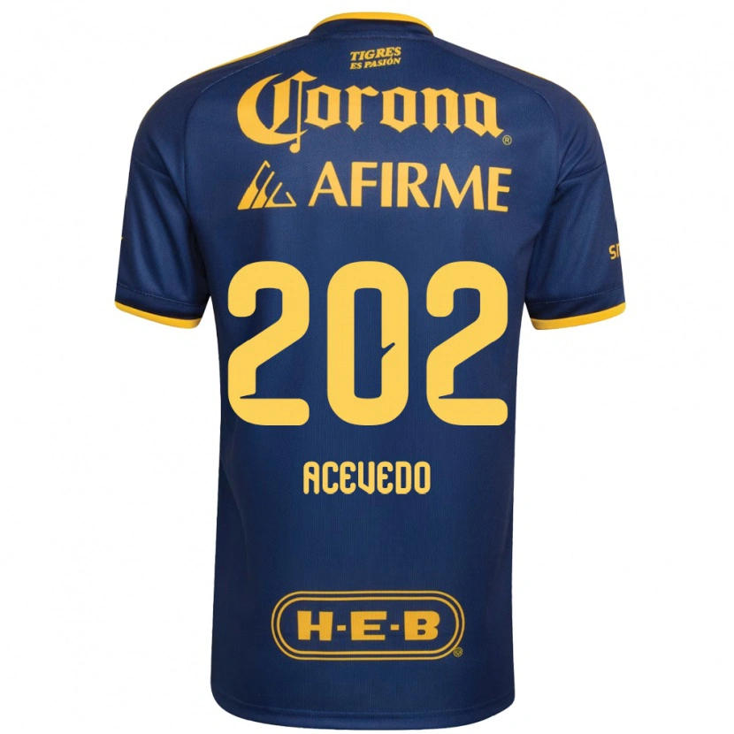 Danxen Barn José Acevedo #202 Kungligt Blå Gul Bortatröja Matchtröjor 2026/27 Tröjor T-Tröja