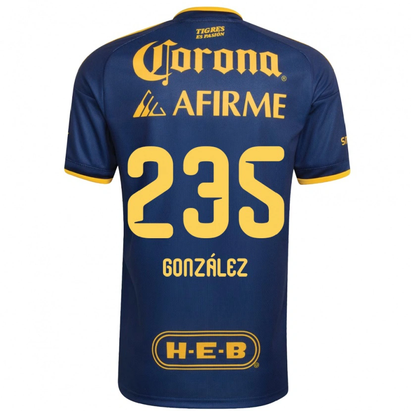 Danxen Barn Mauricio González #235 Kungligt Blå Gul Bortatröja Matchtröjor 2026/27 Tröjor T-Tröja