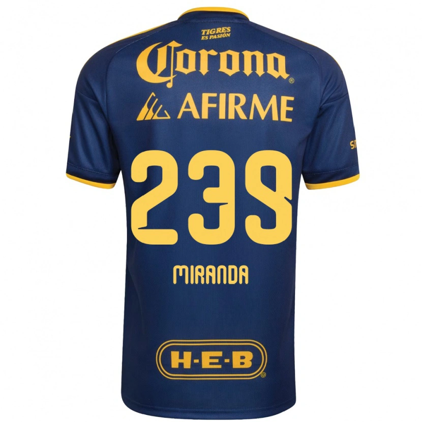 Danxen Barn Jesús Miranda #239 Kungligt Blå Gul Bortatröja Matchtröjor 2026/27 Tröjor T-Tröja