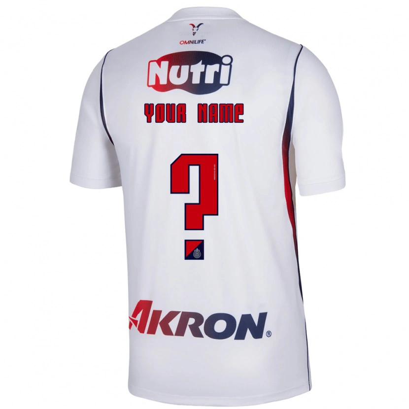 Danxen Barn Ditt Namn #0 Vit Marinblå Bortatröja Matchtröjor 2026/27 Tröjor T-Tröja