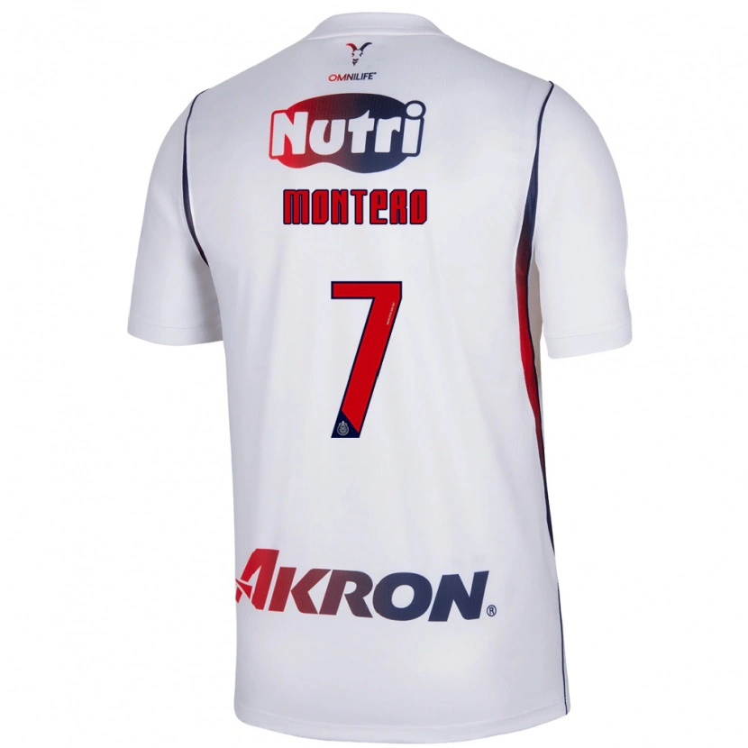 Danxen Barn Casandra Montero #7 Vit Marinblå Bortatröja Matchtröjor 2026/27 Tröjor T-Tröja