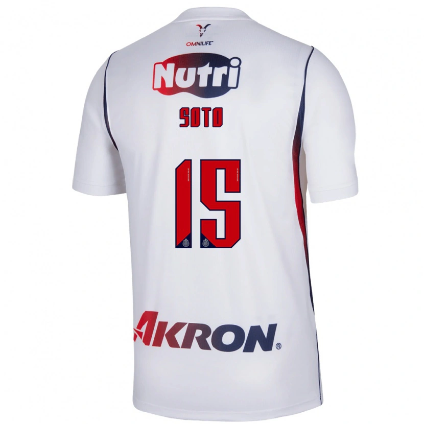 Danxen Barn Rubí Soto #15 Vit Marinblå Bortatröja Matchtröjor 2026/27 Tröjor T-Tröja