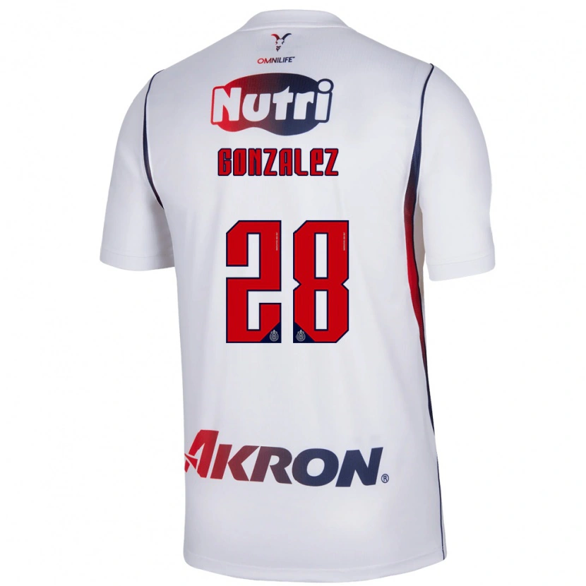 Danxen Barn Fernando González #28 Vit Marinblå Bortatröja Matchtröjor 2026/27 Tröjor T-Tröja