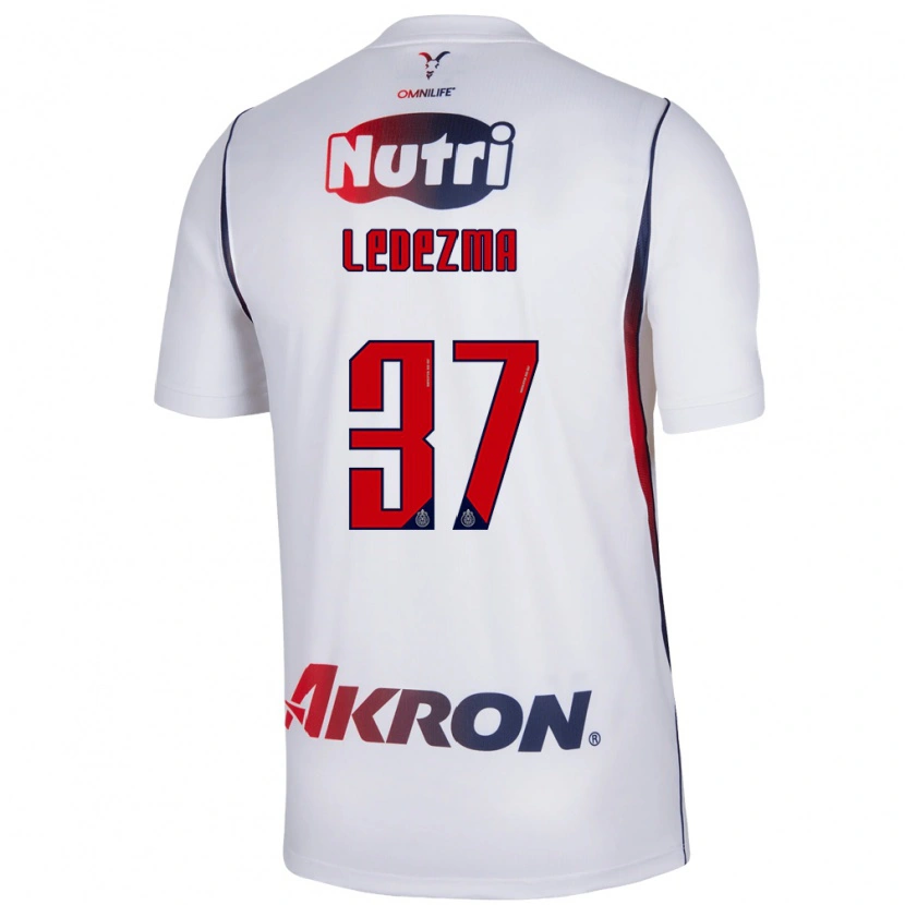 Danxen Barn Richard Ledezma #37 Vit Marinblå Bortatröja Matchtröjor 2026/27 Tröjor T-Tröja