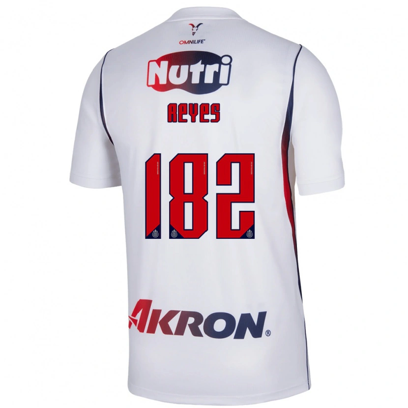 Danxen Barn Mauricio Reyes #182 Vit Marinblå Bortatröja Matchtröjor 2026/27 Tröjor T-Tröja