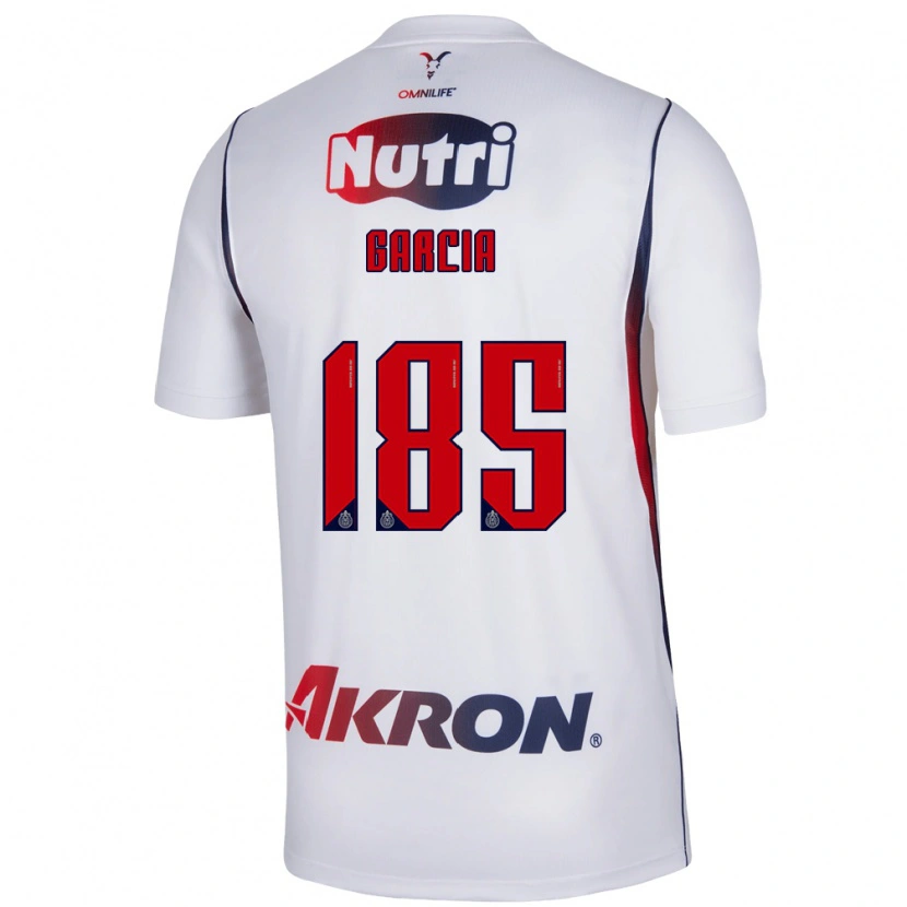 Danxen Barn Kevin Garcia #185 Vit Marinblå Bortatröja Matchtröjor 2026/27 Tröjor T-Tröja