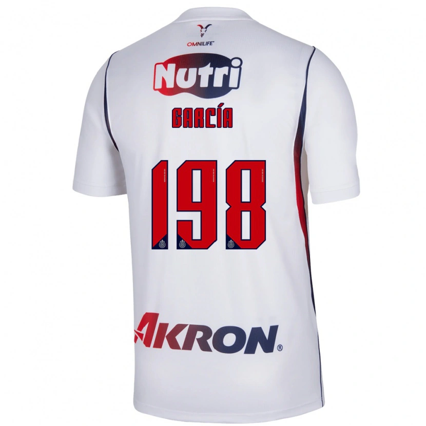 Danxen Barn Gael García #198 Vit Marinblå Bortatröja Matchtröjor 2026/27 Tröjor T-Tröja