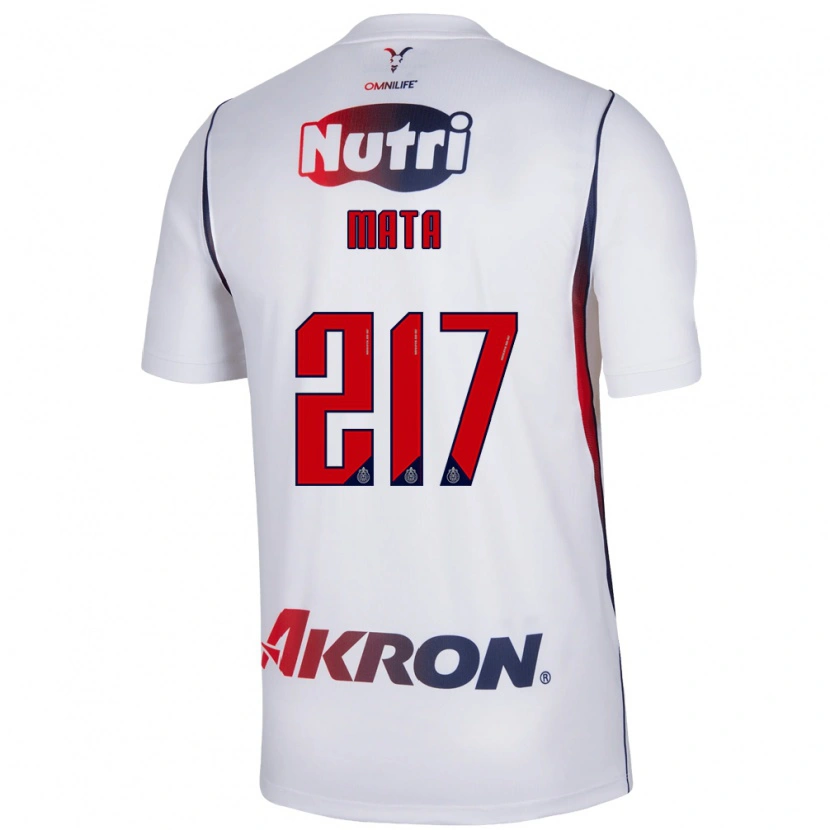 Danxen Barn Hugo Mata #217 Vit Marinblå Bortatröja Matchtröjor 2026/27 Tröjor T-Tröja