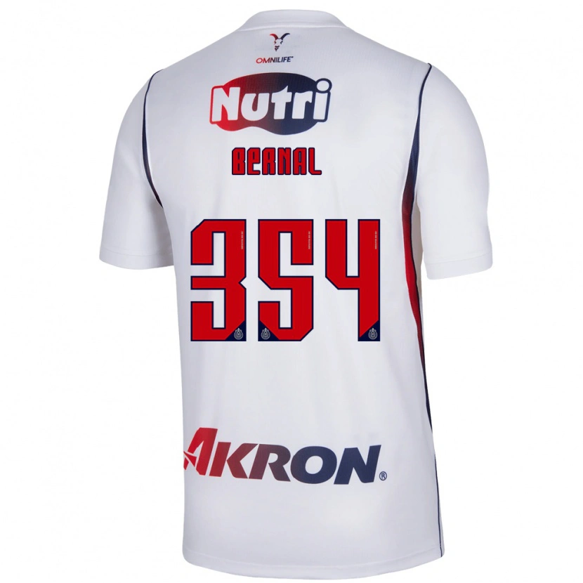 Danxen Barn Carlos Bernal #354 Vit Marinblå Bortatröja Matchtröjor 2026/27 Tröjor T-Tröja