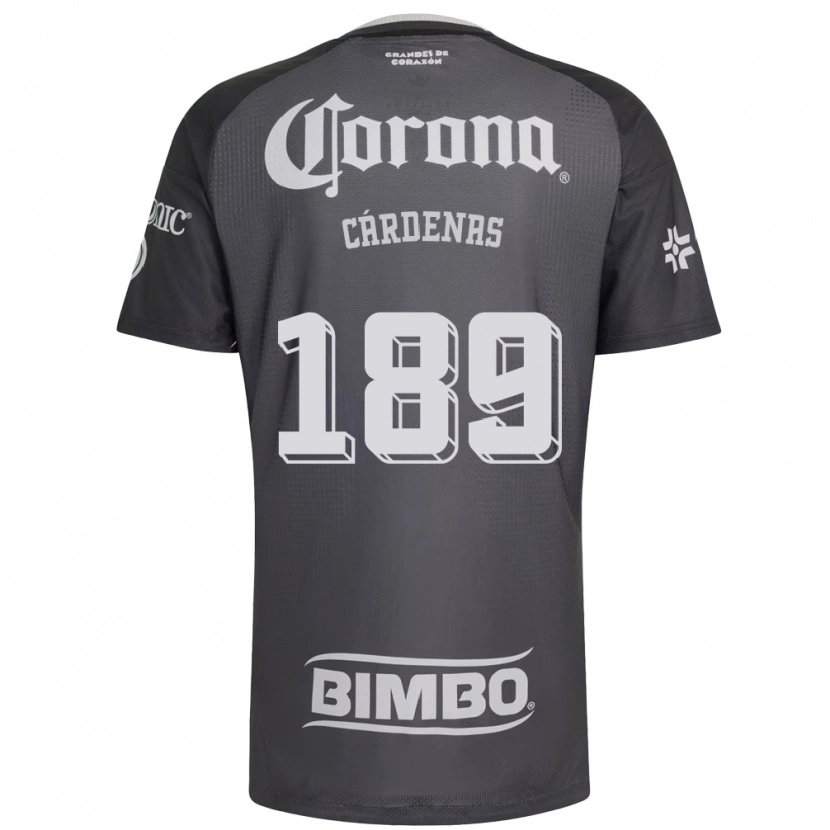 Danxen Barn Alejandro Cárdenas #189 Grå Vit Svart Bortatröja Matchtröjor 2026/27 Tröjor T-Tröja