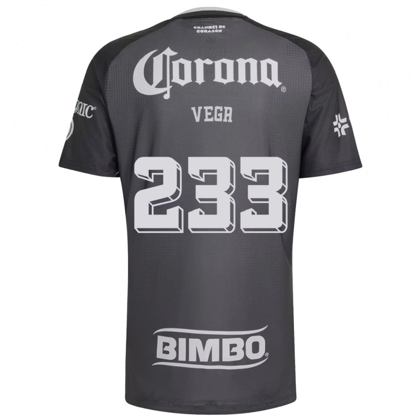 Danxen Barn Ángel Vega #233 Grå Vit Svart Bortatröja Matchtröjor 2026/27 Tröjor T-Tröja
