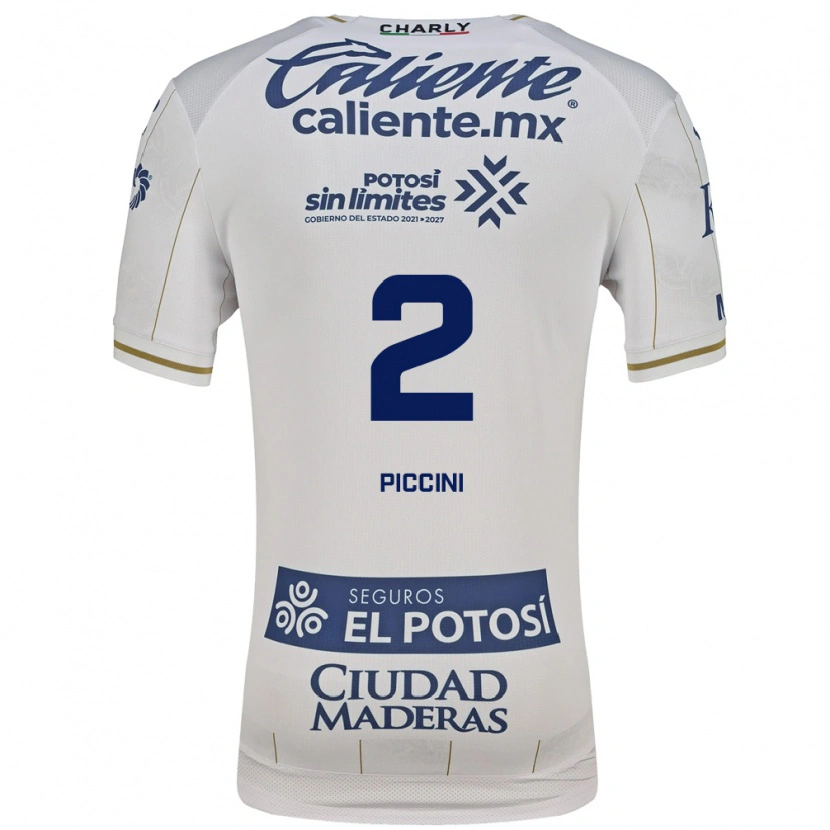 Danxen Barn Cristiano Piccini #2 Vit Blå Bortatröja Matchtröjor 2026/27 Tröjor T-Tröja