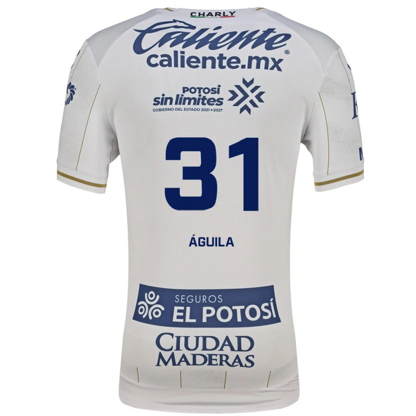 Danxen Barn Eduardo Águila #31 Vit Blå Bortatröja Matchtröjor 2026/27 Tröjor T-Tröja