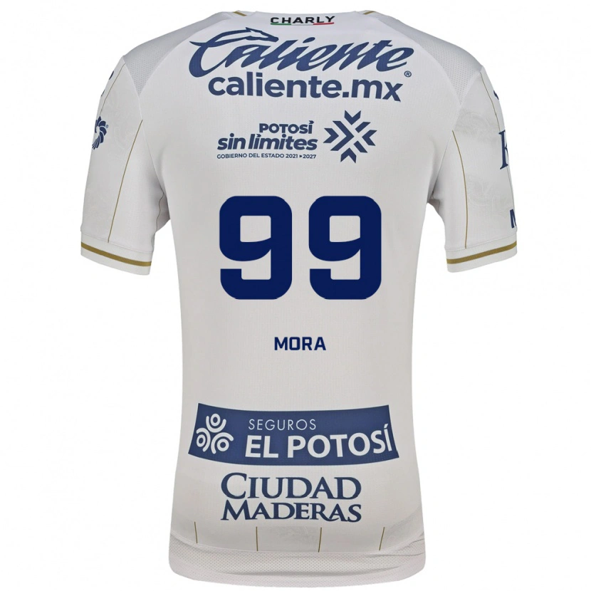 Danxen Barn Felipe Mora #99 Vit Blå Bortatröja Matchtröjor 2026/27 Tröjor T-Tröja