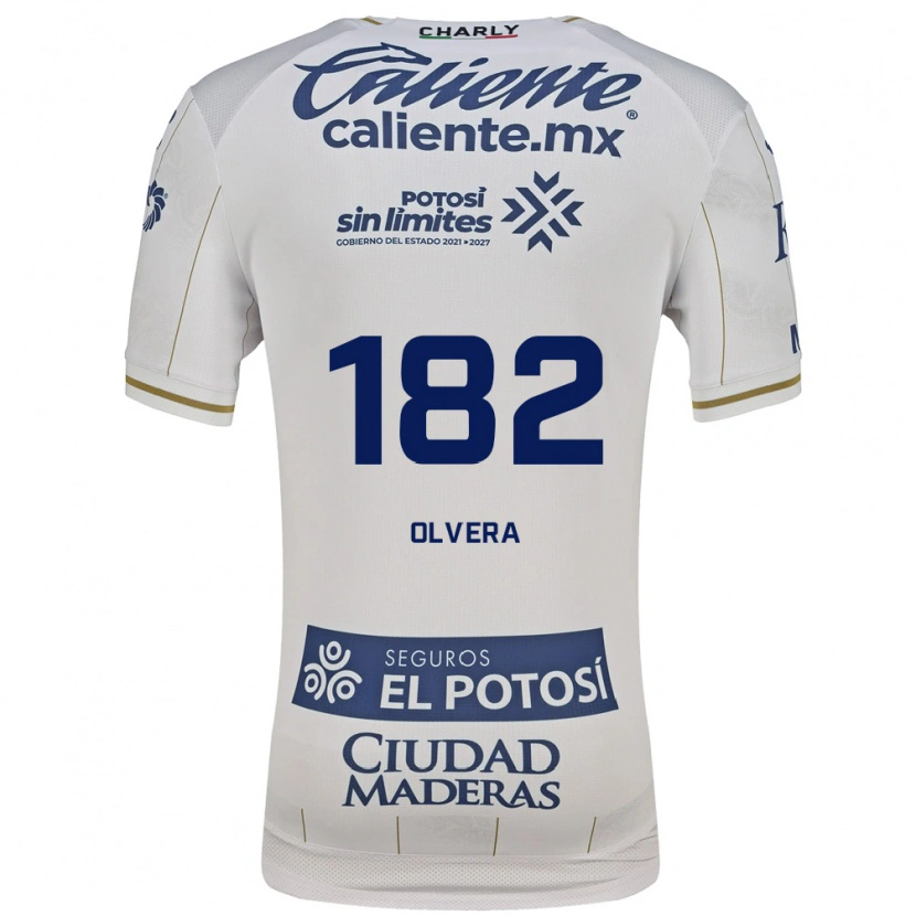 Danxen Barn Artemio Olvera #182 Vit Blå Bortatröja Matchtröjor 2026/27 Tröjor T-Tröja
