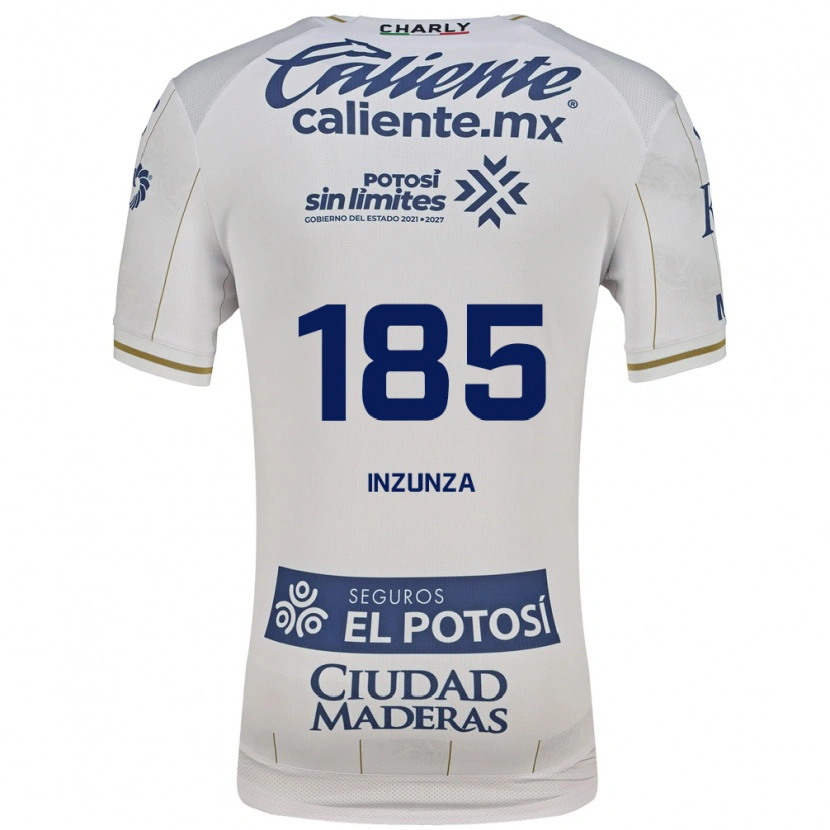 Danxen Barn Jesús Inzunza #185 Vit Blå Bortatröja Matchtröjor 2026/27 Tröjor T-Tröja