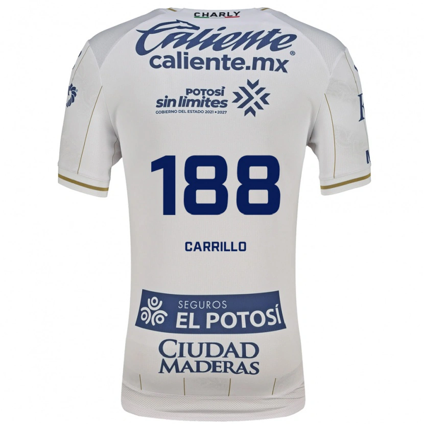 Danxen Barn Luis Carrillo #188 Vit Blå Bortatröja Matchtröjor 2026/27 Tröjor T-Tröja