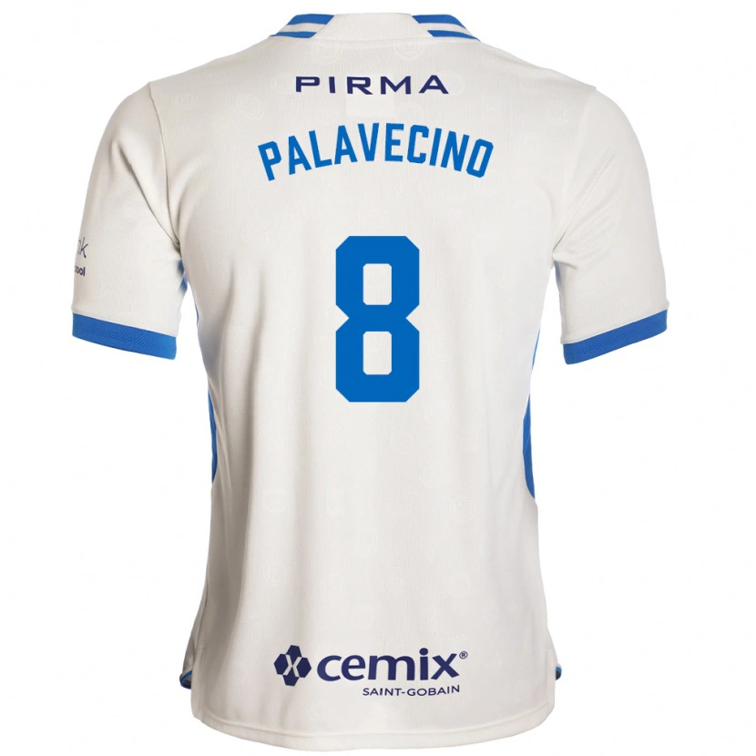 Danxen Barn Agustín Palavecino #8 Vit Blå Röd Bortatröja Matchtröjor 2026/27 Tröjor T-Tröja