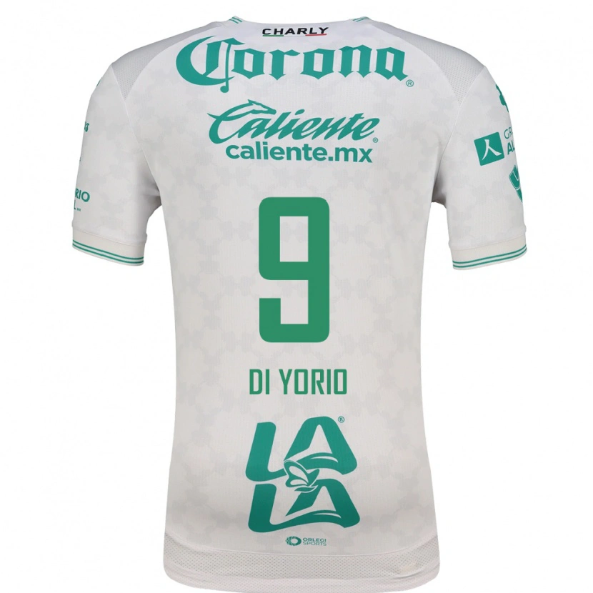 Danxen Barn Lucas Di Yorio #9 Ljusgrön Vit Bortatröja Matchtröjor 2026/27 Tröjor T-Tröja