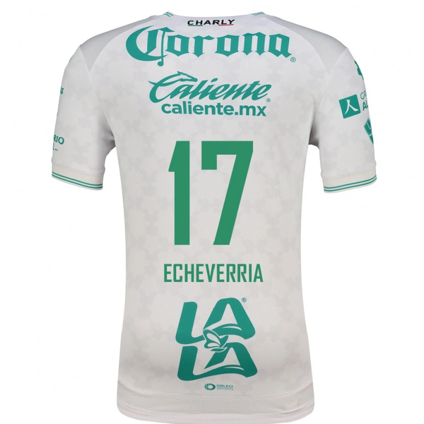 Danxen Barn Emmanuel Echeverría #17 Ljusgrön Vit Bortatröja Matchtröjor 2026/27 Tröjor T-Tröja