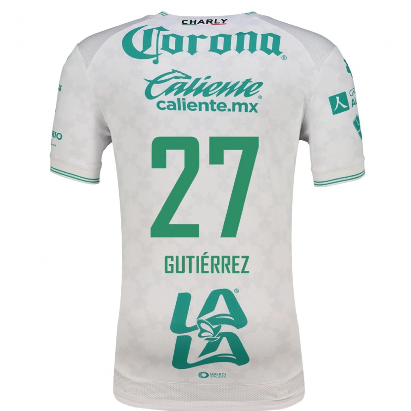 Danxen Barn Luis Gutiérrez #27 Ljusgrön Vit Bortatröja Matchtröjor 2026/27 Tröjor T-Tröja