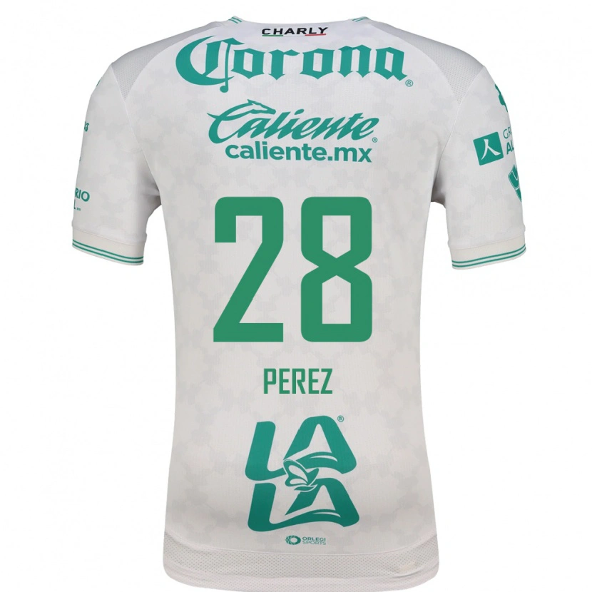 Danxen Barn Geovanni Pérez #28 Ljusgrön Vit Bortatröja Matchtröjor 2026/27 Tröjor T-Tröja