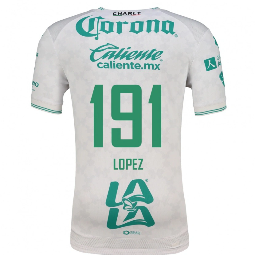 Danxen Barn Carlos López #191 Ljusgrön Vit Bortatröja Matchtröjor 2026/27 Tröjor T-Tröja