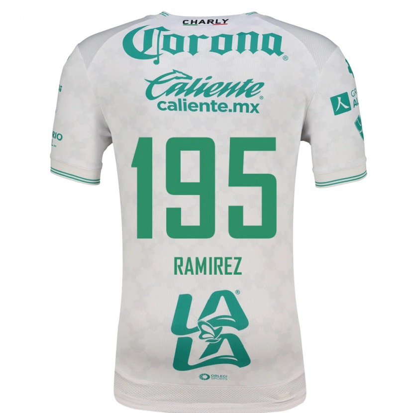 Danxen Barn Jesús Ramírez #195 Ljusgrön Vit Bortatröja Matchtröjor 2026/27 Tröjor T-Tröja