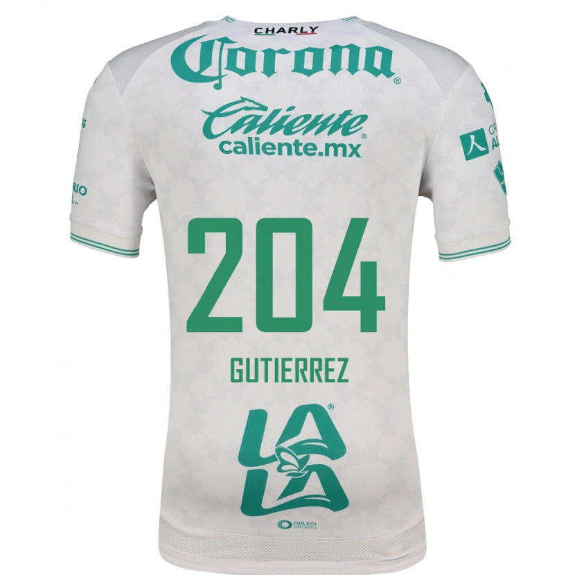 Danxen Barn Gabriel Gutiérrez #204 Ljusgrön Vit Bortatröja Matchtröjor 2026/27 Tröjor T-Tröja