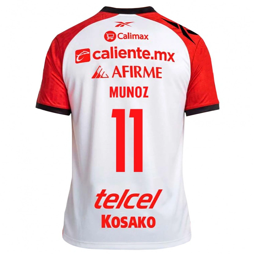 Danxen Barn Sanjuana Munoz #11 Vit Svart Röd Bortatröja Matchtröjor 2026/27 Tröjor T-Tröja