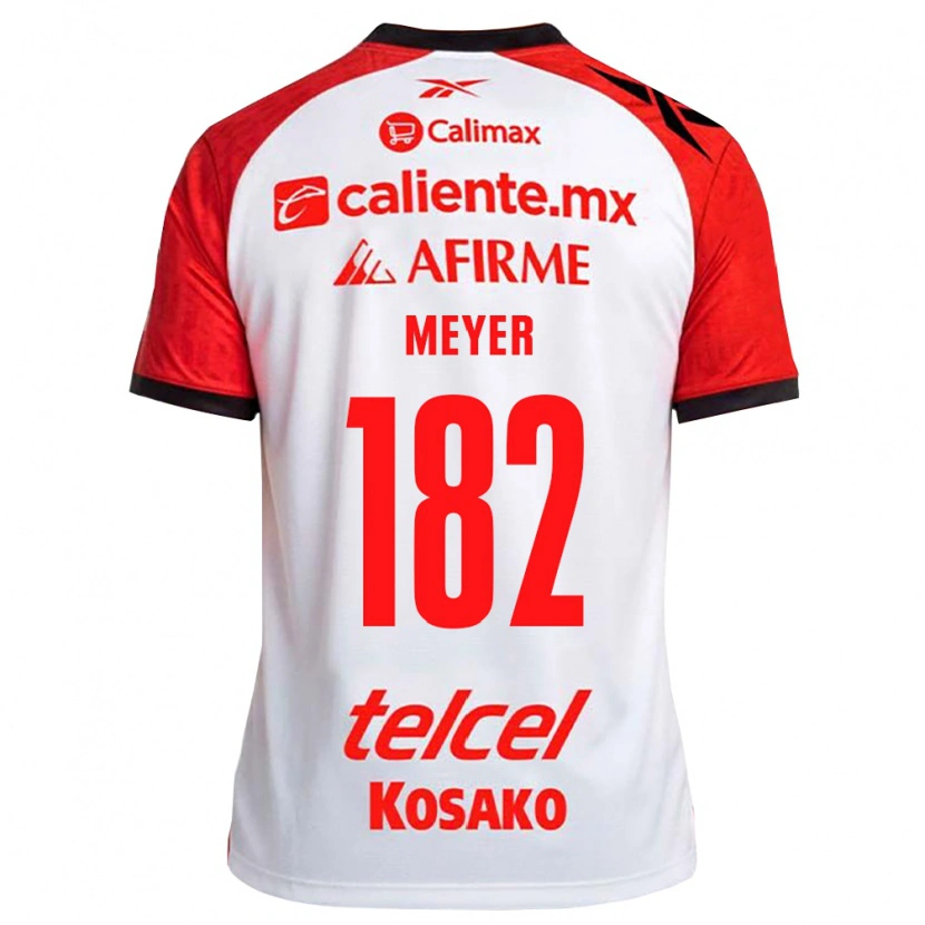 Danxen Barn Alexander Meyer #182 Vit Svart Röd Bortatröja Matchtröjor 2026/27 Tröjor T-Tröja