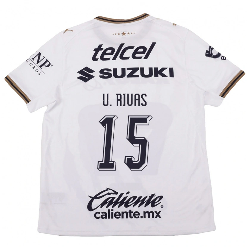 Danxen Barn Ulises Rivas #15 Vit Svart Brun Bortatröja Matchtröjor 2026/27 Tröjor T-Tröja