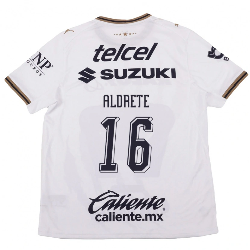 Danxen Barn Adrian Aldrete #16 Vit Svart Brun Bortatröja Matchtröjor 2026/27 Tröjor T-Tröja