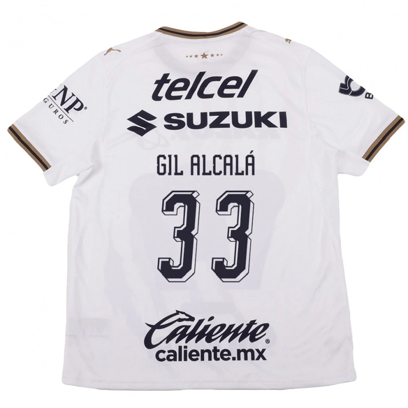 Danxen Barn Gil Alcala #33 Vit Svart Brun Bortatröja Matchtröjor 2026/27 Tröjor T-Tröja