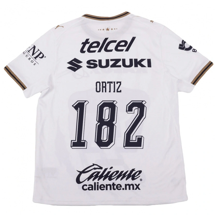 Danxen Barn Jorge Ortiz #182 Vit Svart Brun Bortatröja Matchtröjor 2026/27 Tröjor T-Tröja