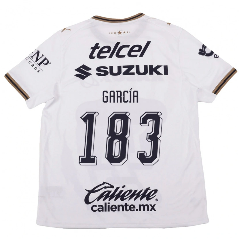 Danxen Barn Carlos García #183 Vit Svart Brun Bortatröja Matchtröjor 2026/27 Tröjor T-Tröja