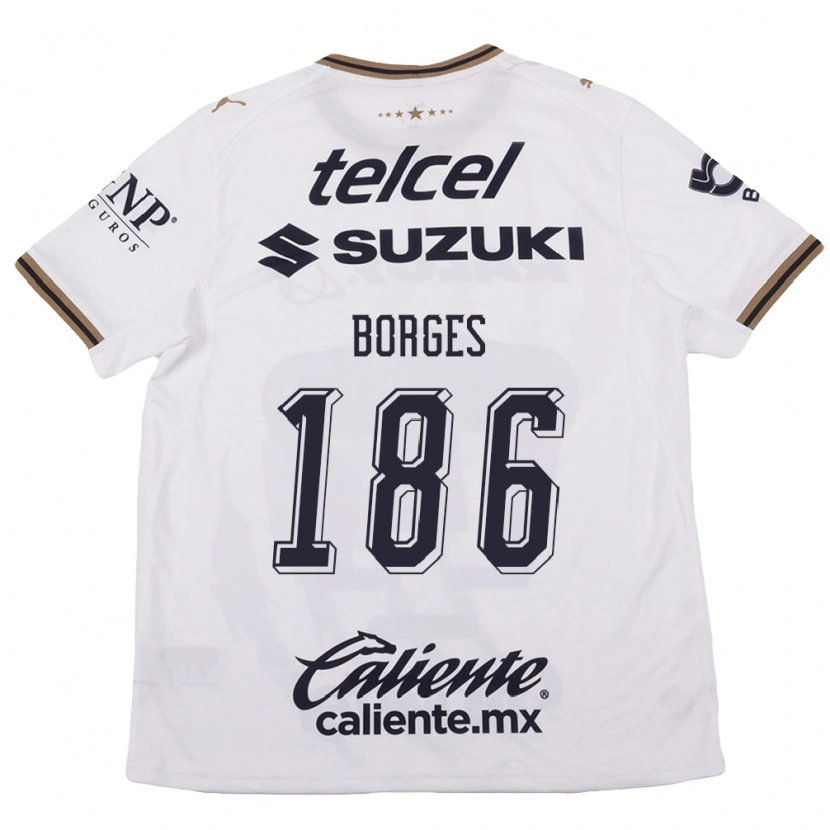 Danxen Barn Kevin Borges #186 Vit Svart Brun Bortatröja Matchtröjor 2026/27 Tröjor T-Tröja