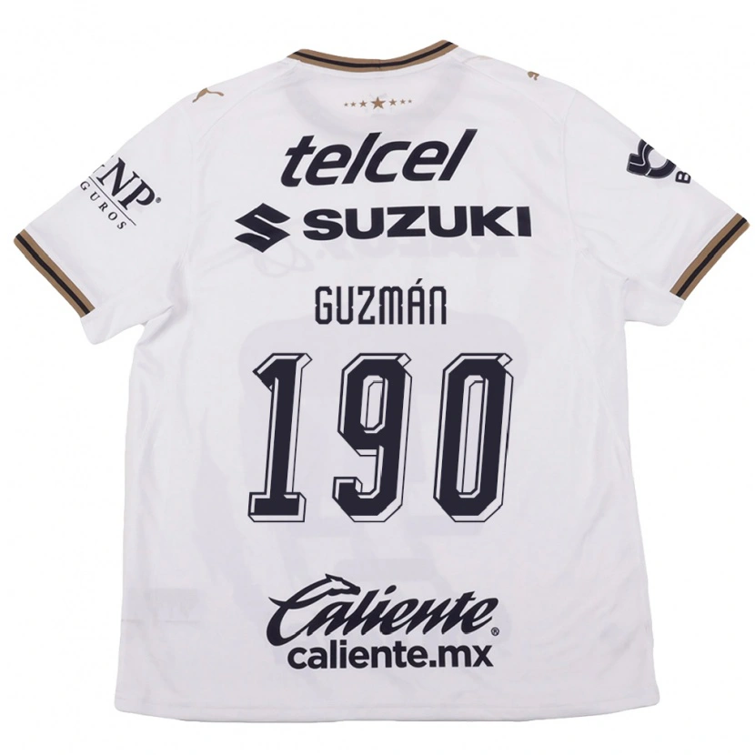 Danxen Barn Héctor Guzmán #190 Vit Svart Brun Bortatröja Matchtröjor 2026/27 Tröjor T-Tröja